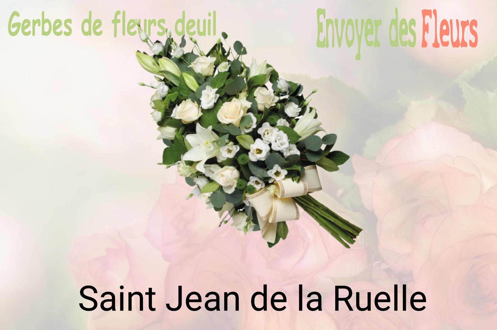 Gerbe de fleurs de deuil livrée à Saint-Jean-de-la-Ruelle